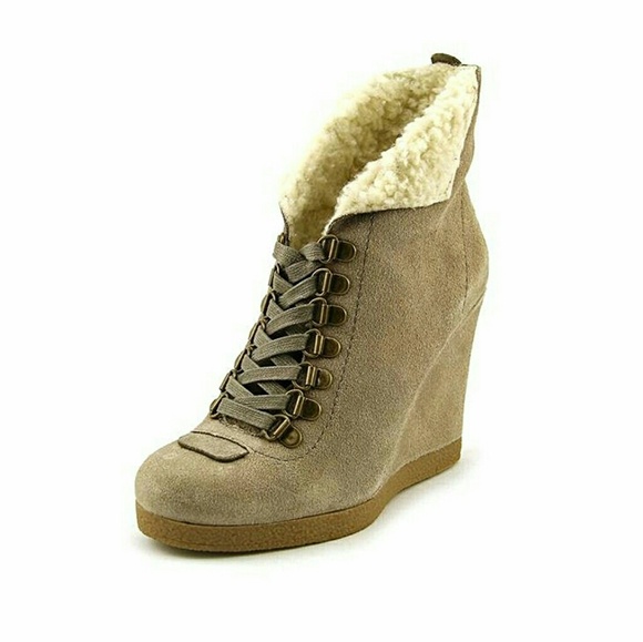 Nine West Shoes - NINE WEST Wedge Boots - Taupe - Size 9